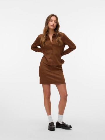 VERO MODA Skirt 'KRETA' in Brown
