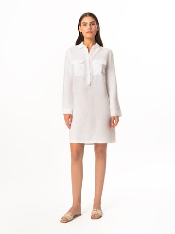 Haris Cotton Blousejurk in Wit