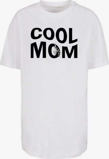 Merchcode T-Shirt 'Mothers Day - Cool Mom' in schwarz / weiß, Produktansicht