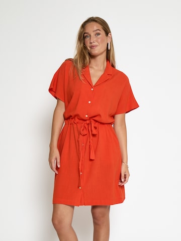 Peppercorn Sommerkjole 'Hannah ' i orange: forside