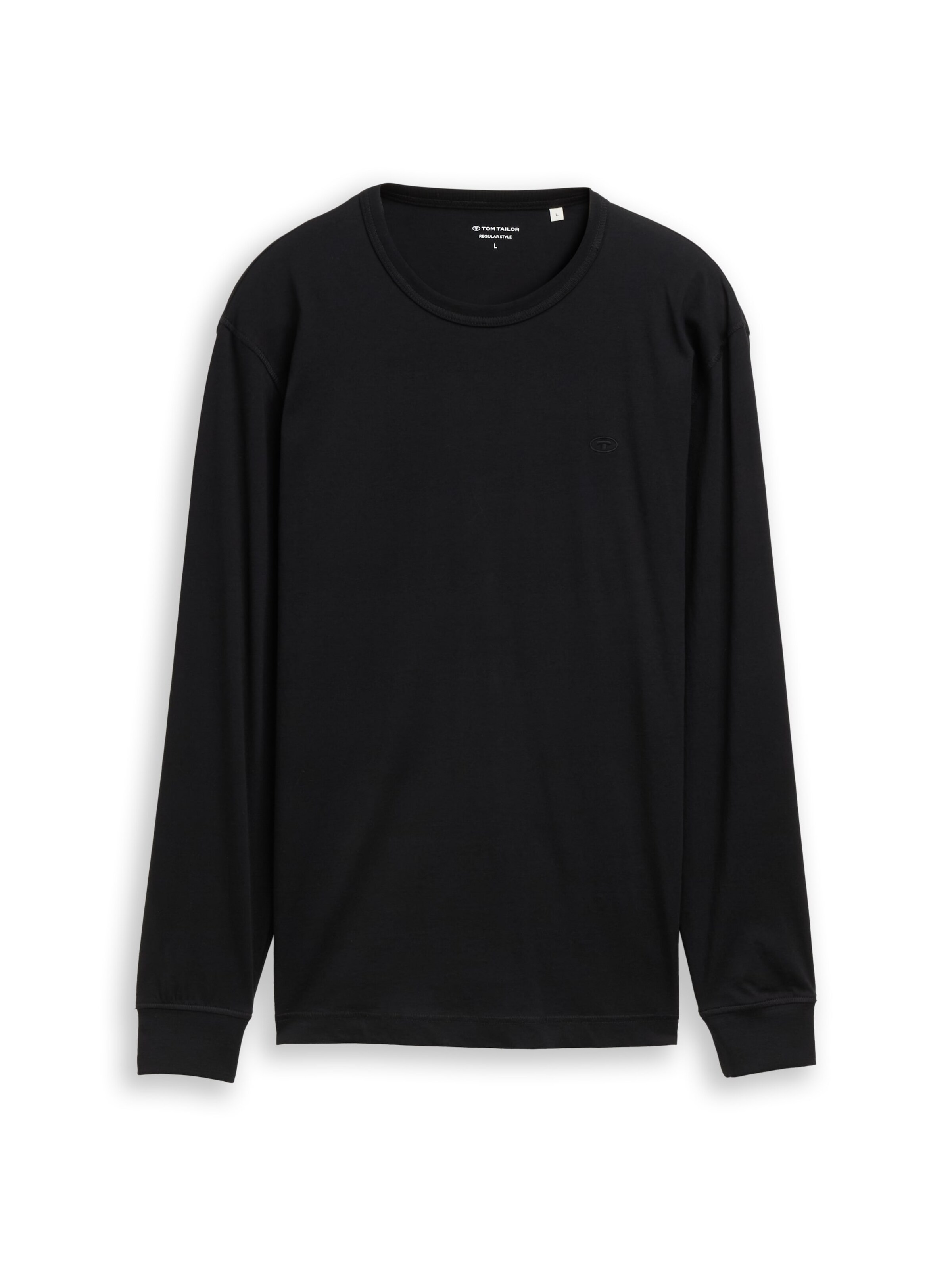 TOM TAILOR Shirt in Black: front