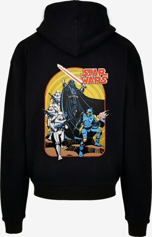 Sweat-shirt 'Star Wars Vintage Comic Scene' F4NT4STIC en noir : devant