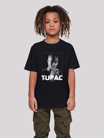 F4NT4STIC Shirt 'Tupac Shakur Praying' in Zwart: voorkant