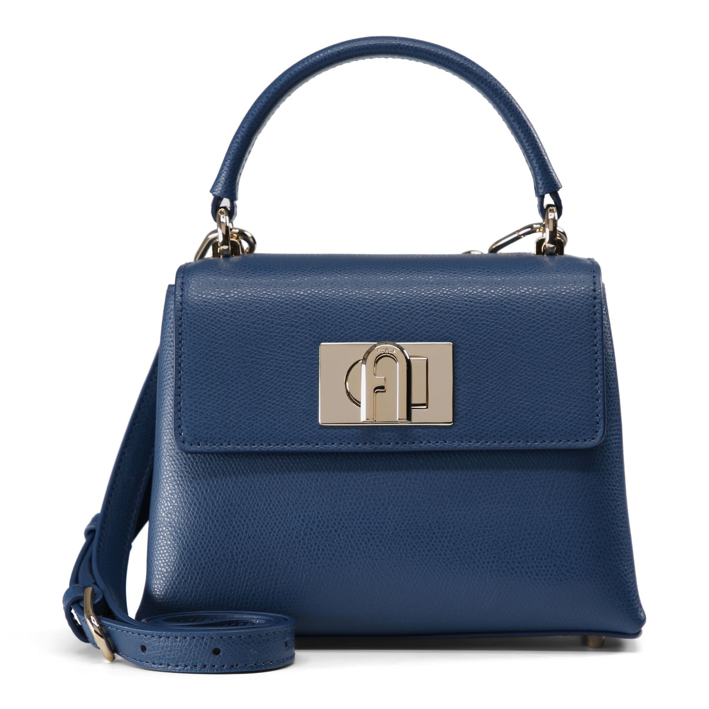 FURLA Handbag '1927' in Blue: front
