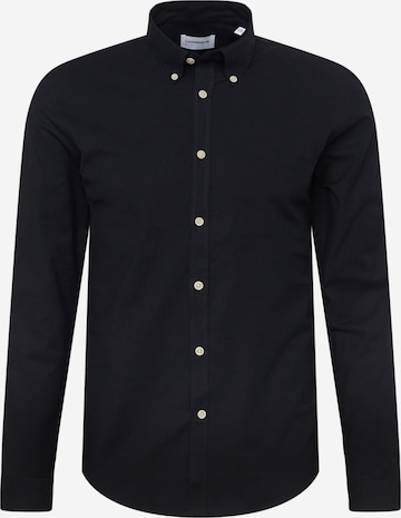 Lindbergh Button Up Shirt in Black: front