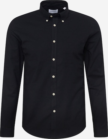 Chemise Lindbergh en noir : devant