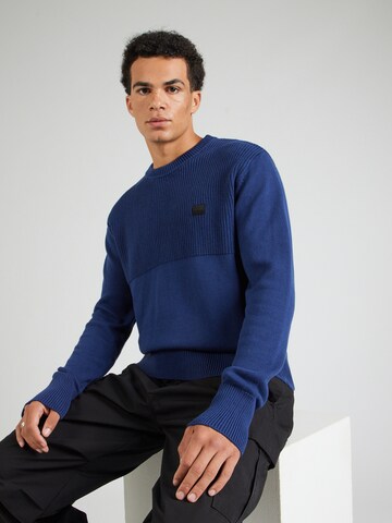 Pull-over G-STAR en bleu : devant