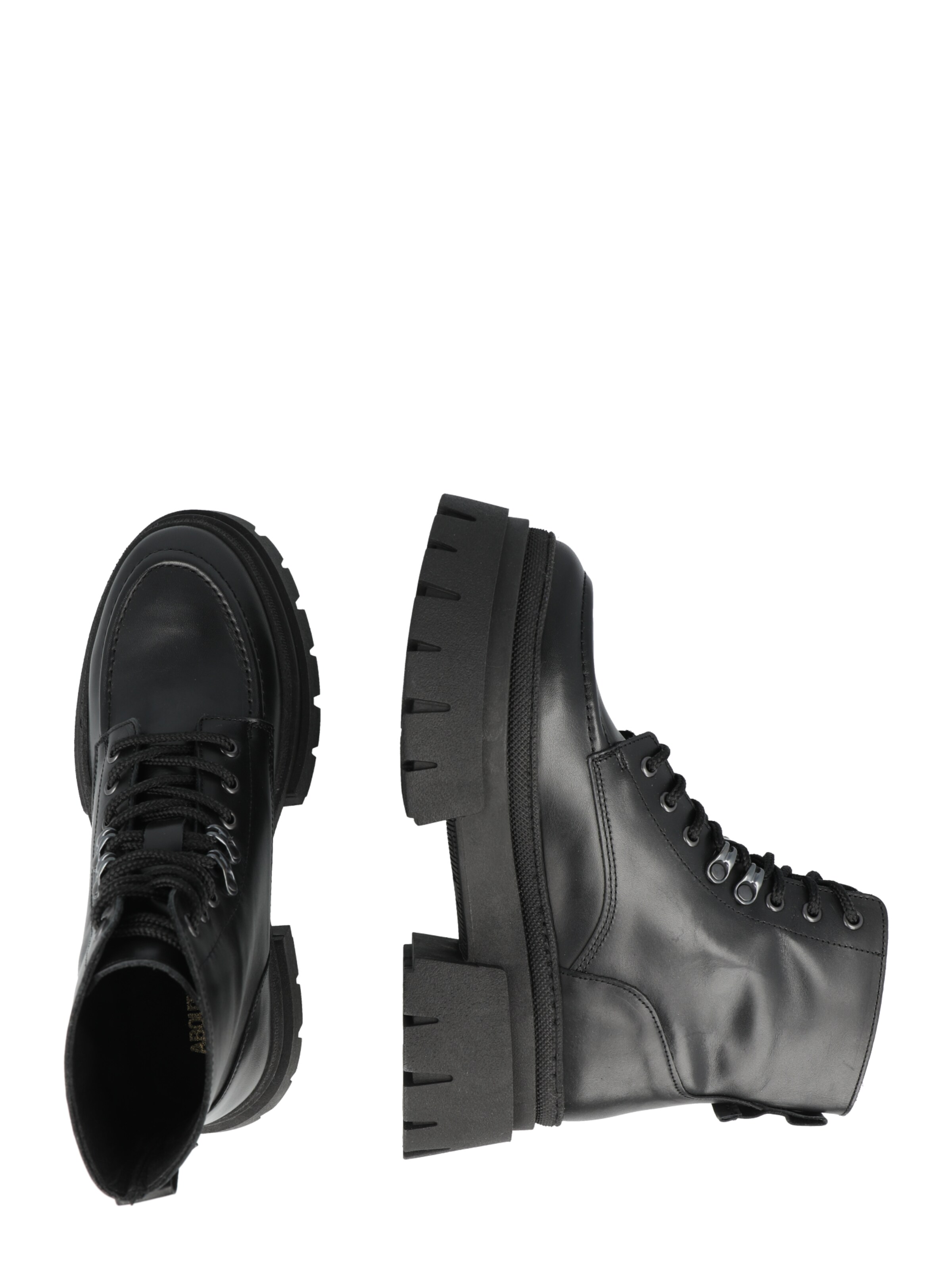 ABOUT YOU Ниски ботуши с връзки 'Rania' в черно