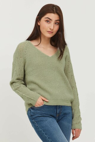 b.young Sweater 'OMIKKA' in Green: front
