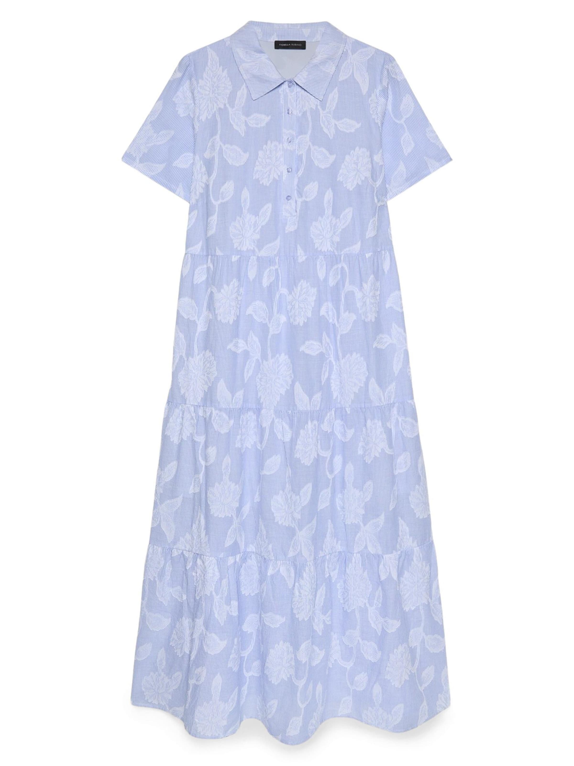 Fiorella Rubino - Vestido en azul: frente