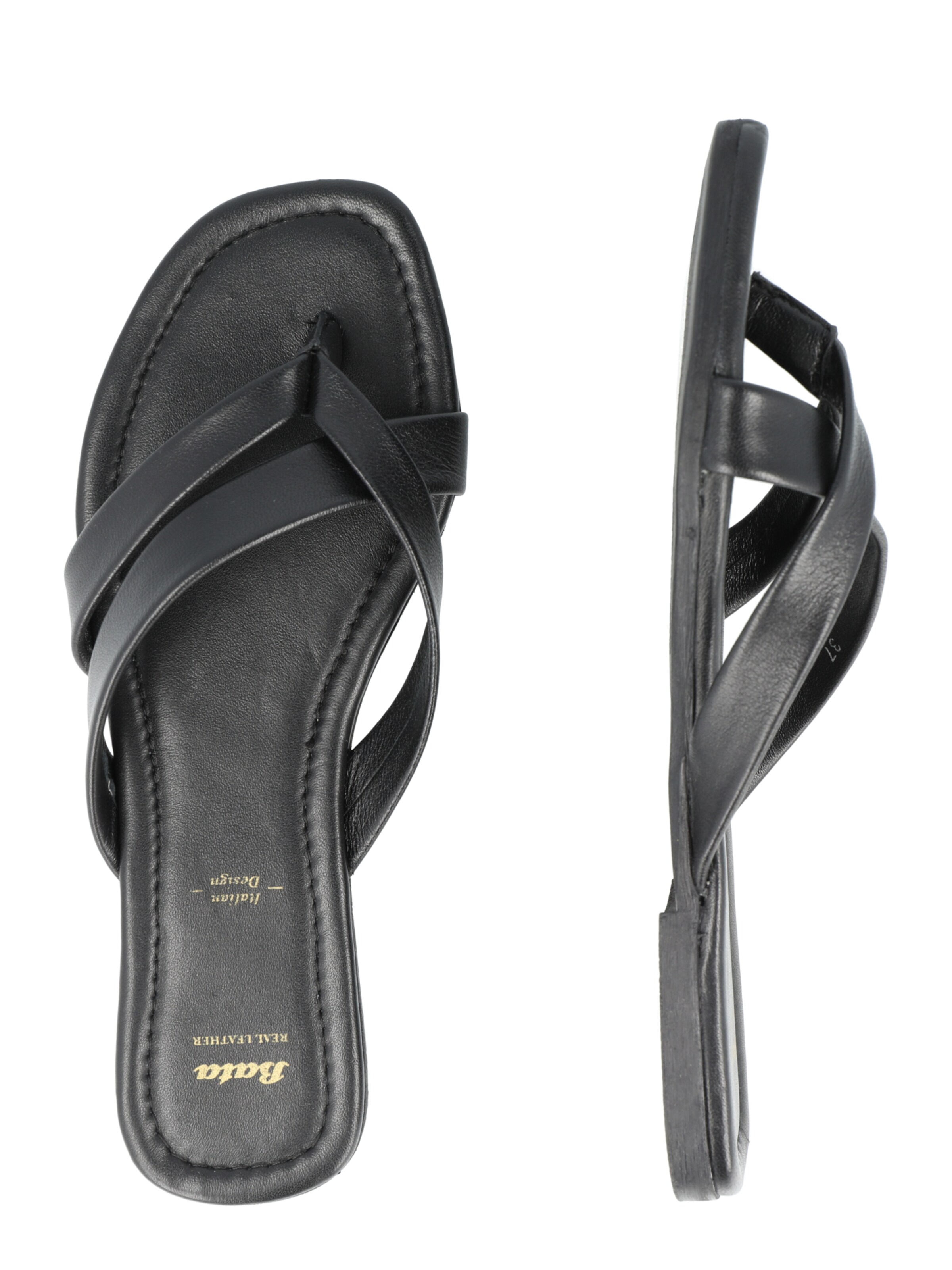 Bata Teenslipper in Zwart