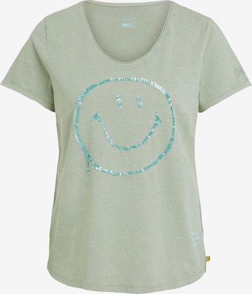 OUI Shirt in Groen: voorkant