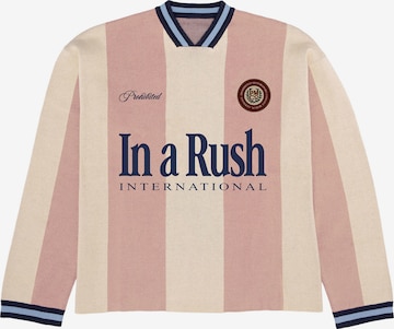 Pullover 'Overdrive' di Prohibited in rosa: frontale