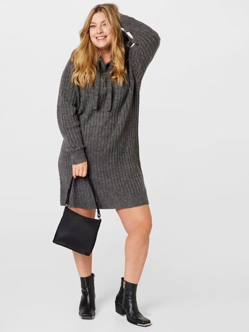 ABOUT YOU Curvy Knit dress 'Marit' in Grey