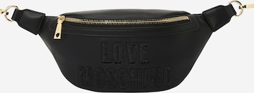 Love Moschino - Bolsa de cintura em preto: frente