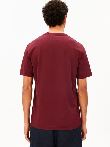 ARMEDANGELS T-Shirt JAAMES in Rot: Vorderseite