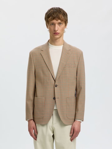 SELECTED Regular fit Colbert in Geel: voorkant