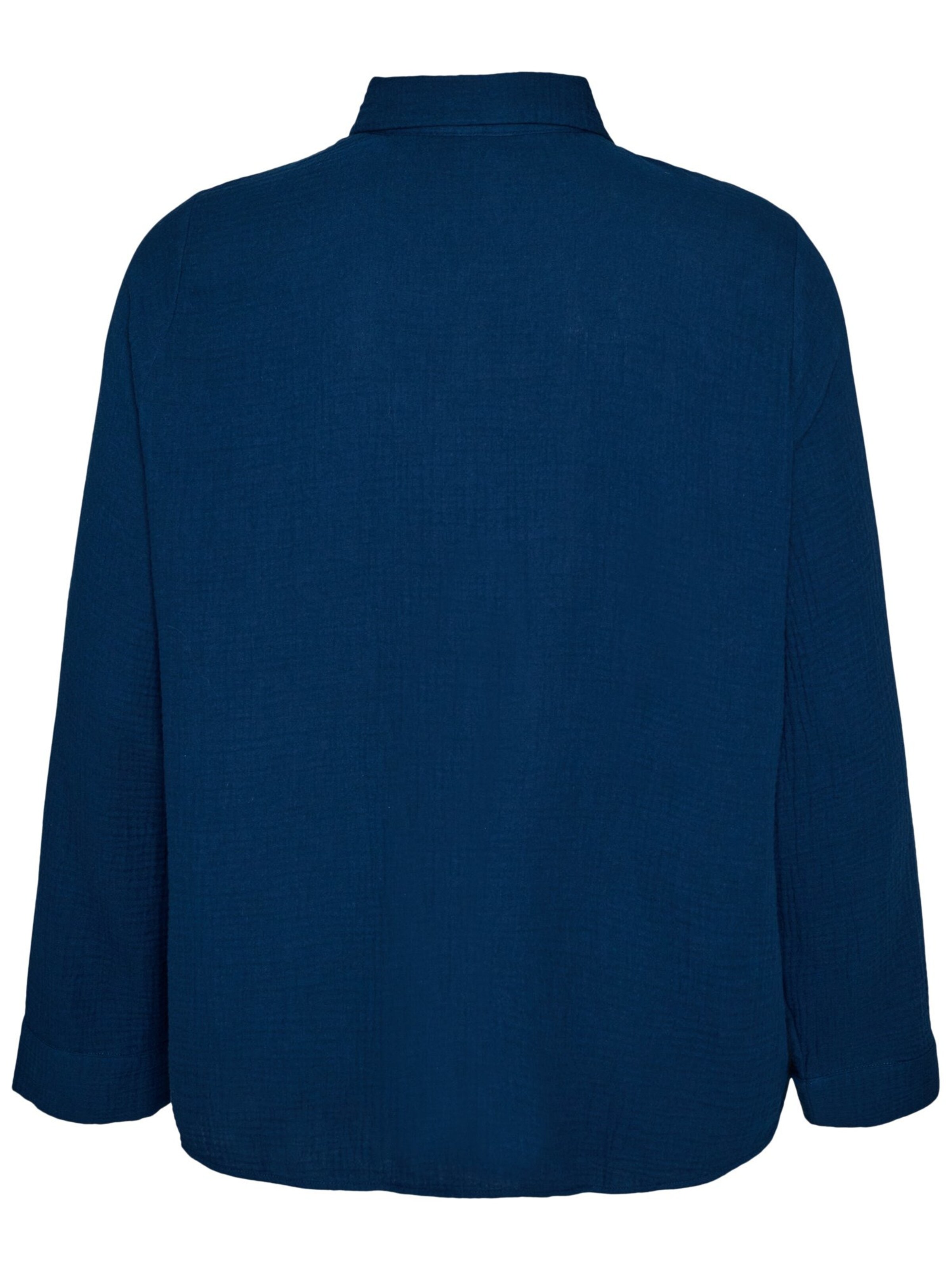 Camicia da donna 'MVIVO' di Zizzi in blu