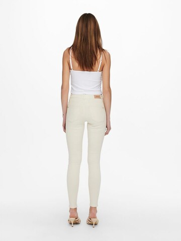 Skinny Jean 'Wauw' ONLY en blanc