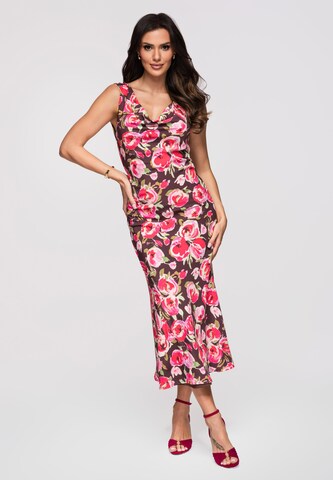 Robe de soirée Ombre en rose : devant