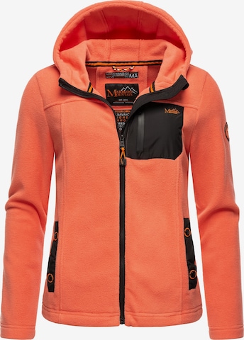 MARIKOO Fleece Jacket 'Mount Iwaki' in Orange: front