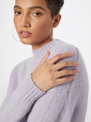 Soft Rebels Sweater 'Stinne' in Purple