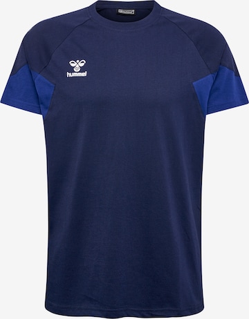 Hummel Performance shirt 'TRAVEL' in Blue: front