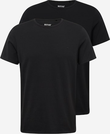 Maglietta 'Allen' di MUSTANG in nero: frontale