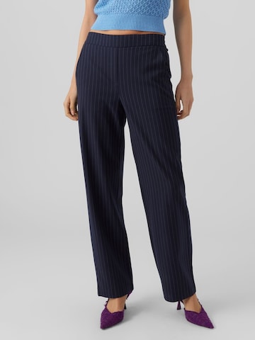 VERO MODA Loosefit Broek 'Cookie' in Blauw: voorkant