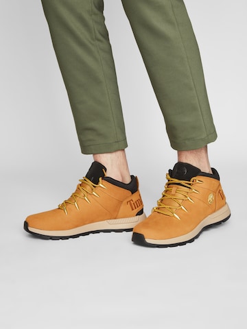 Bottines à lacets 'Euro Sprint Trekker' TIMBERLAND en beige : devant