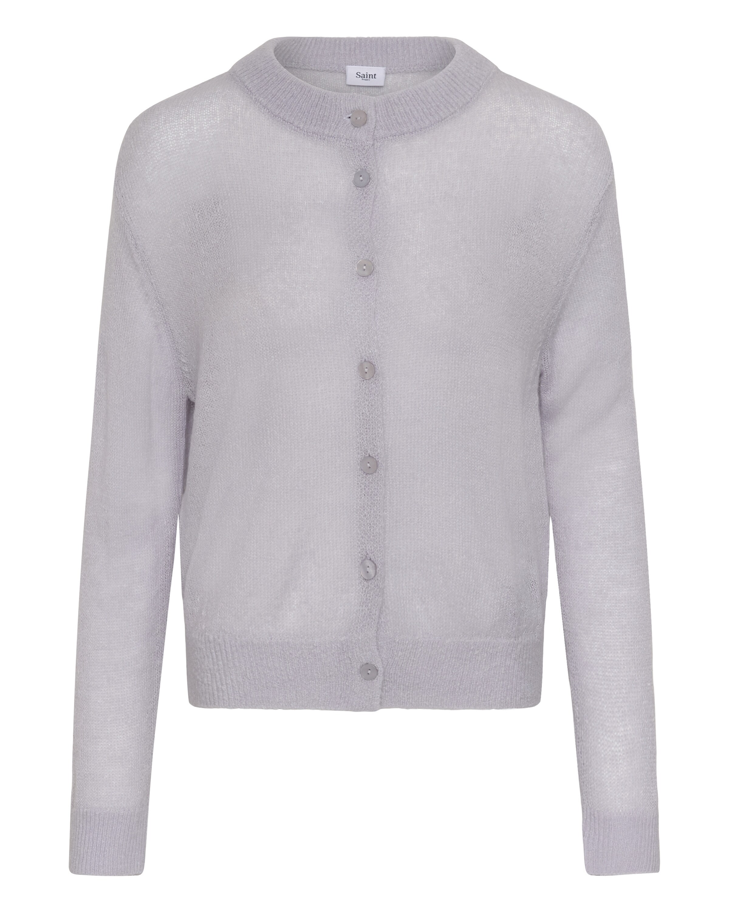 SAINT TROPEZ Strickjacke 'Sabbara' in Lila: Vorderseite