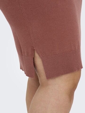 ONLY Carmakoma Gebreide jurk 'Ibi' in Rood