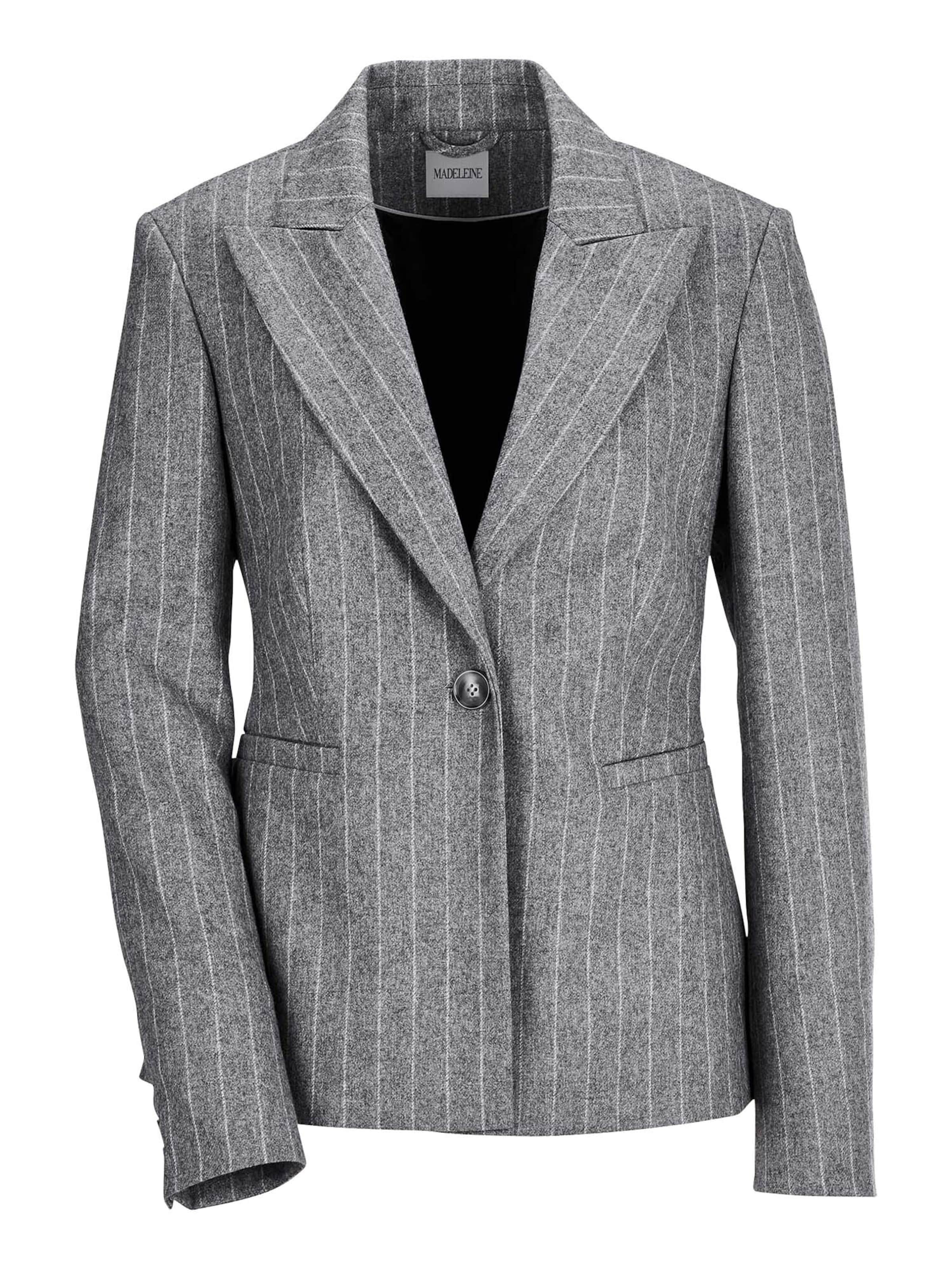 MADELEINE Blazer in Grau: Vorderseite