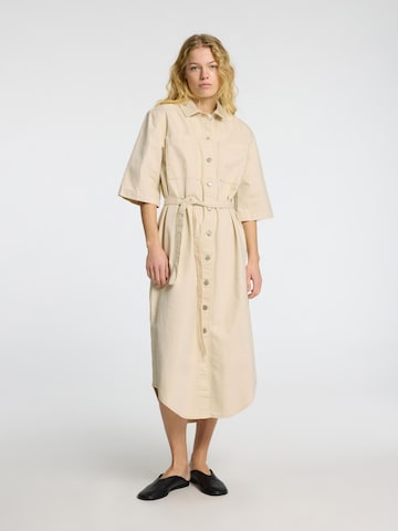SELECTED - Vestido en beige: frente