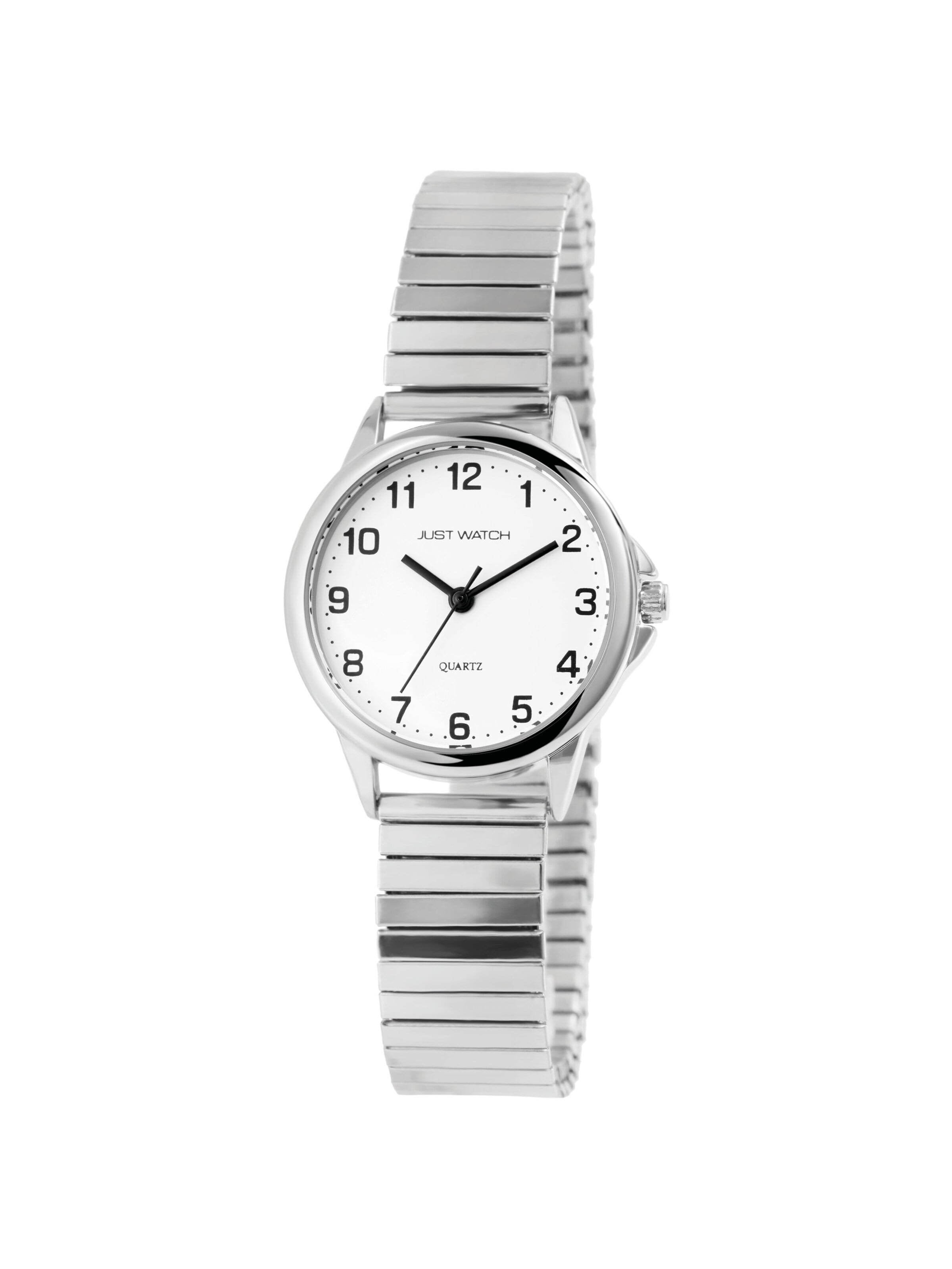 Just Watch Analog Watch 'Angelique' in Silver: front