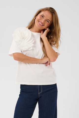 Kaffe Shirt in Weiß: Vorderseite