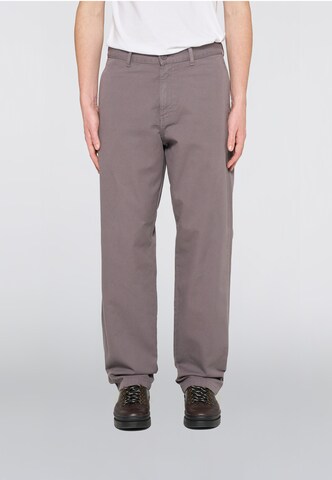 EDWIN - Loosefit Calças chino 'Gamma' em cinzento: frente