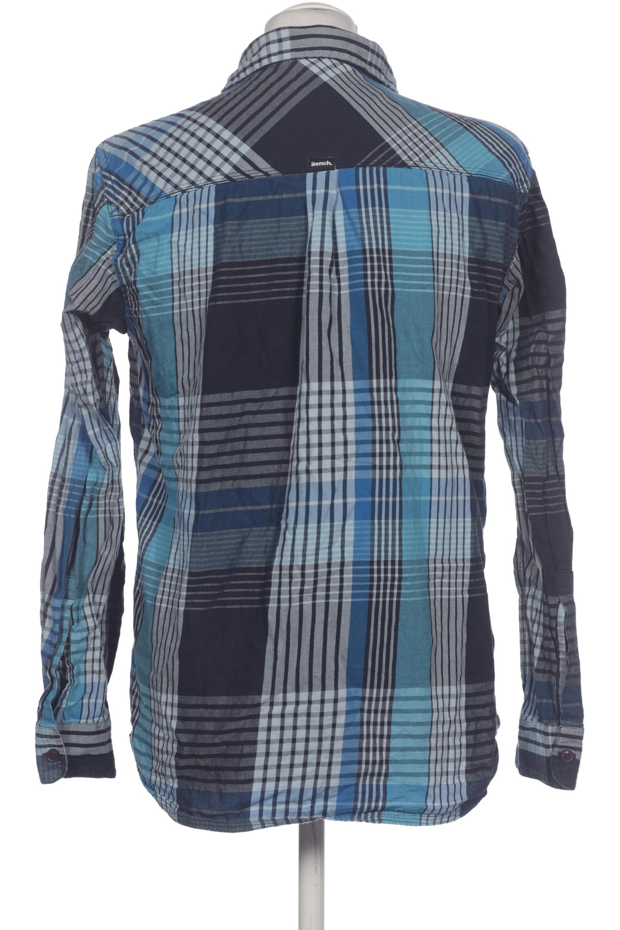 BENCH Button Up Shirt in M in Blue