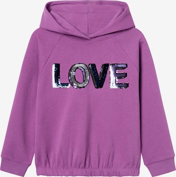 NAME IT Sweatshirt 'RIDA' in Purple: front