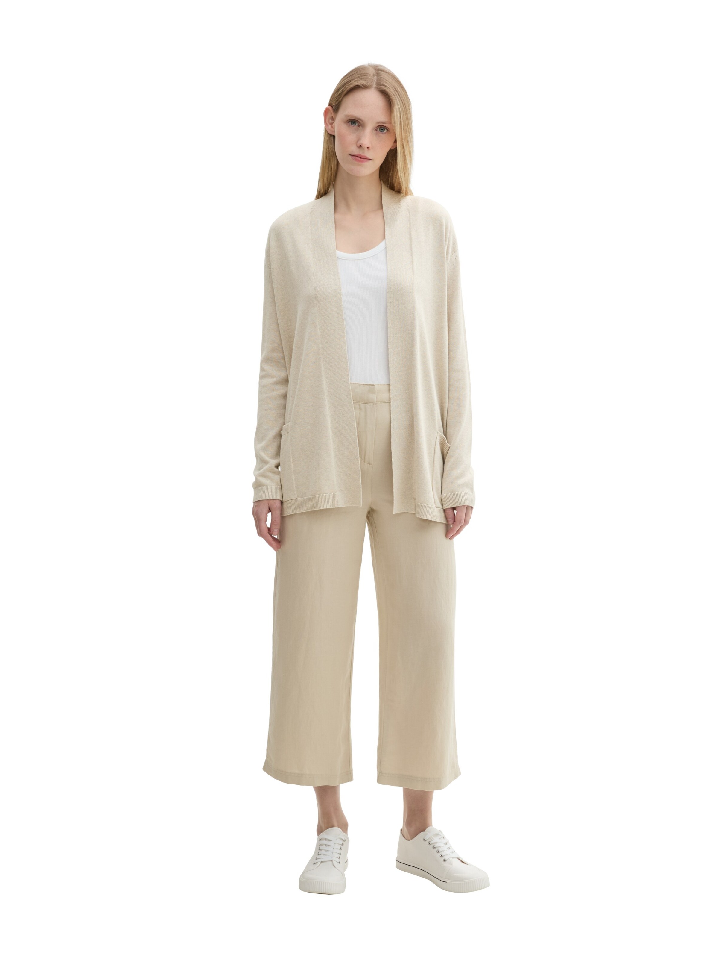 TOM TAILOR Cardigan i beige