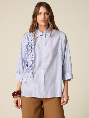 oltre Blouse in Blauw