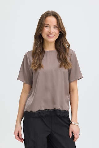 b.young Blouse in Grey: front