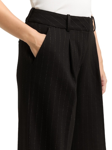 TOM TAILOR Loose fit Trousers in Black