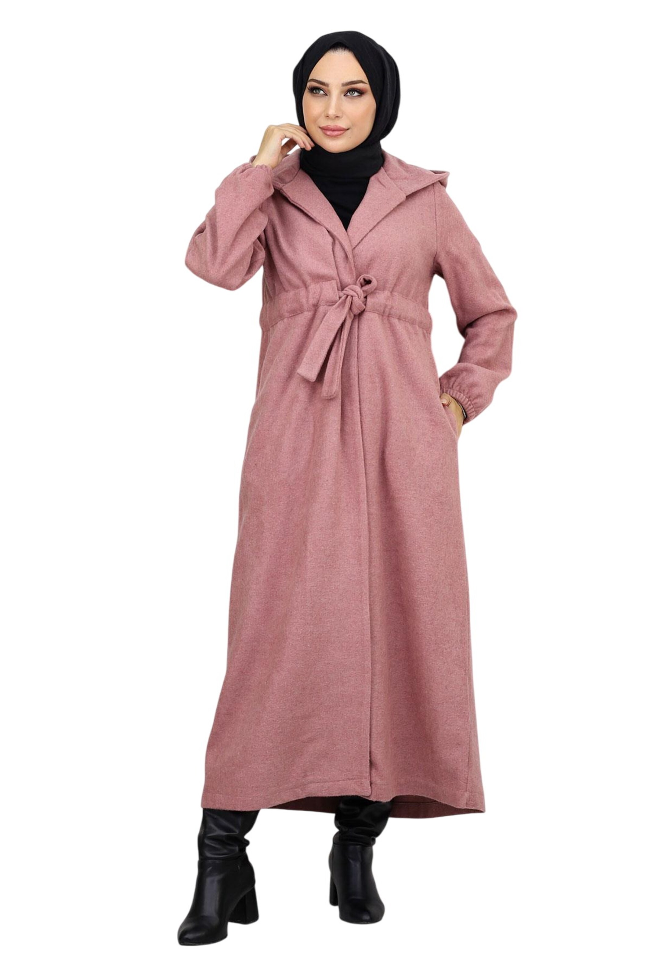 MODAMIHRAM Between-seasons coat in Pink: front