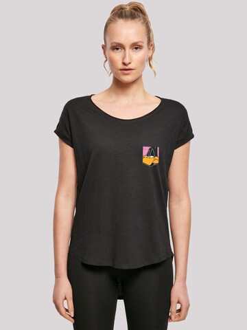 F4NT4STIC T-Shirt 'Looney Tunes Daffy Duck Face' in Schwarz: Vorderseite