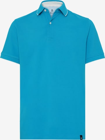 T-Shirt 'Piquet Solid' Boggi Milano en bleu : devant