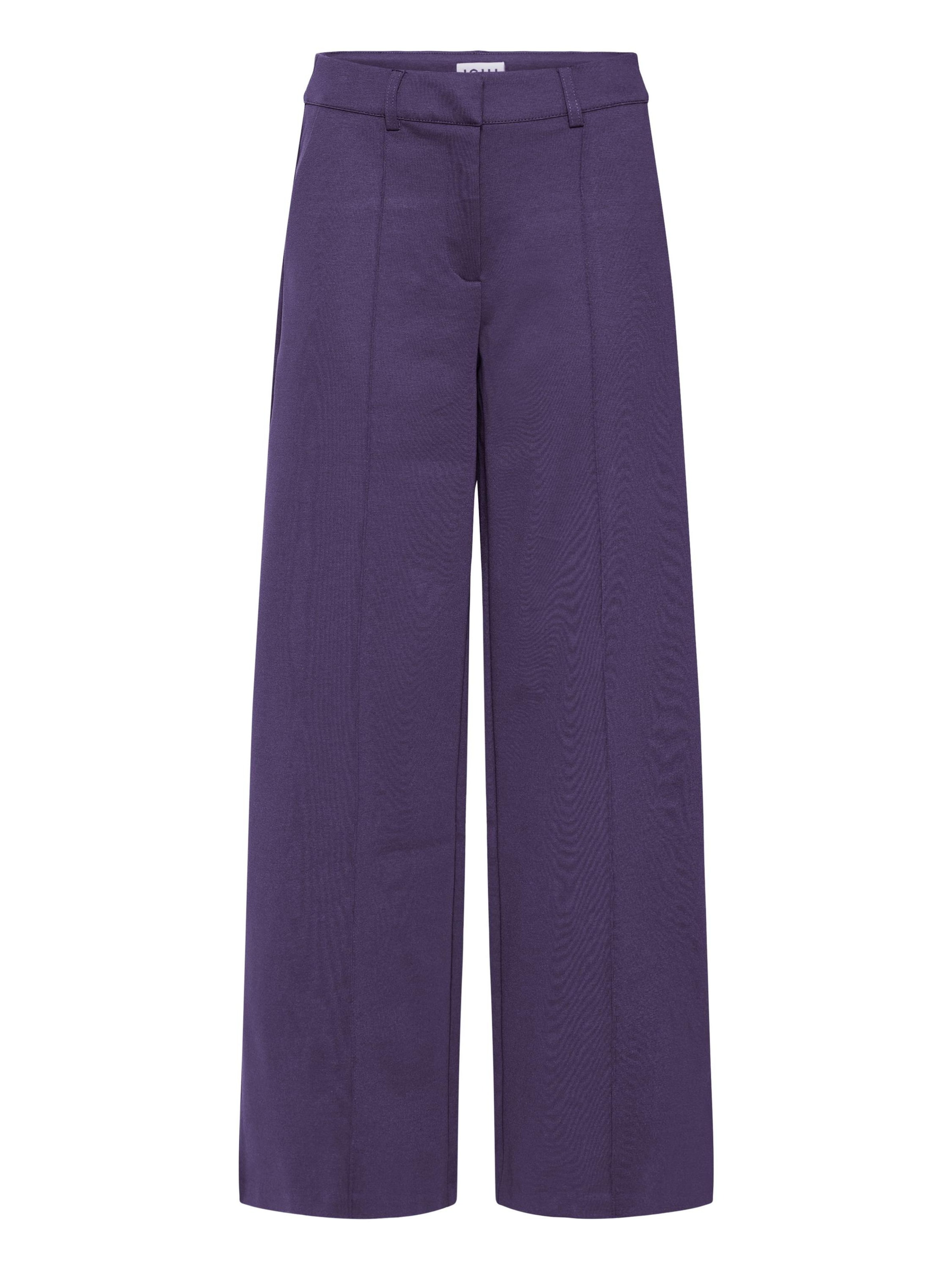 Pantaloni con piega frontale 'IHKate' di ICHI in lilla: frontale