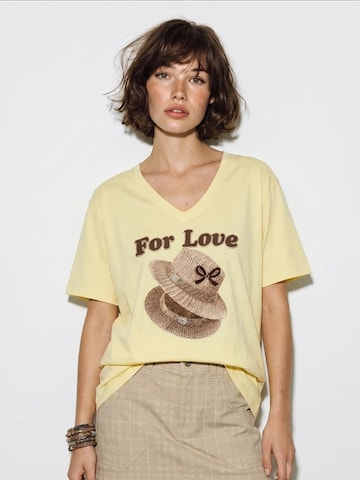 Bianco Lucci - Camisa 'T-Shirts' em amarelo
