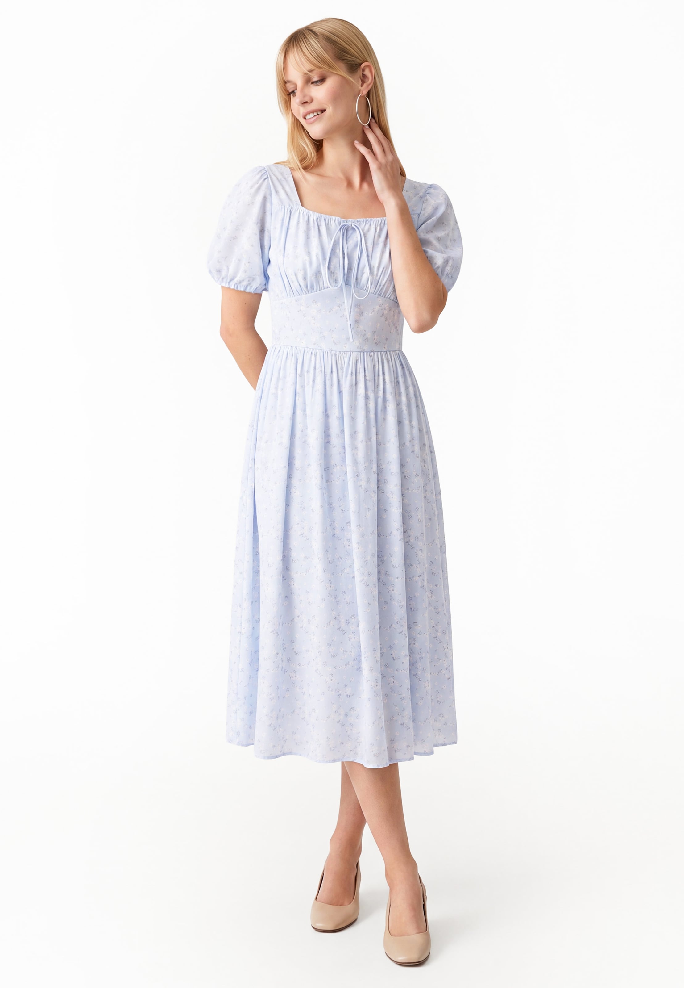 Usha - Vestido en azul