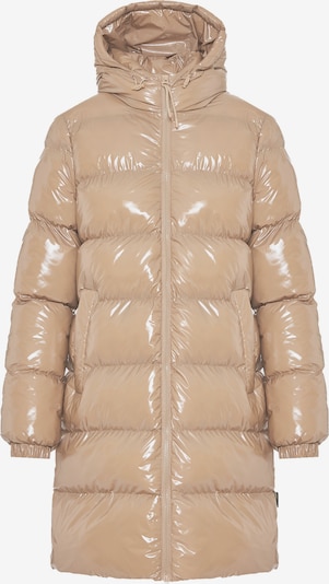 Žieminis paltas iš Funky Buddha, spalva – smėlio, Prekių apžvalga